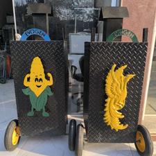 دستگاه پخت بلال تنوری صنعتی چرخ دارفلزی الکتروبهارآمل آبدار