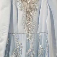 فروش پیراهن مجلسی رنگ آبی آسمانی