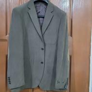 یکقواره کت کتان سبز کمرنگ نو شیک 56 سایز در رشت ارزان