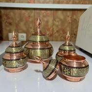 ظرف مسی اجیل خوری 4 تیکه فوری