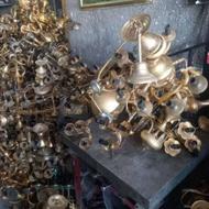 خریدار لوستر برنجی آبکاری طلایی اراک