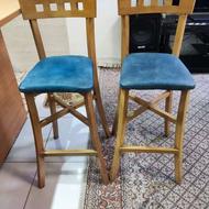 یک جفت صندلی اوپن چوب گردو