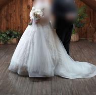 لباس عروس جواهردوزی شده