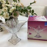 دو عدد شکلات‌خوری پایه‌دار بلوری (نو)