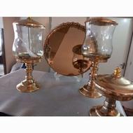 ظروف طلایی رنگ ثابت