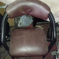 گلدان بزرگ و صندلی یک نفره