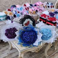 دسته گل .گل روبانی. گل جاودان. گل