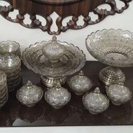 سرویس پذیرایی کریستال ایرانی رنگ شامپاینی