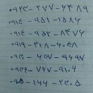 فروش انواع سیم کارت09149511586