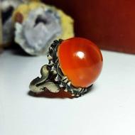 انگشتر کلکسیونی عقیق یمانی رگه پرگاری زیبا بهشهر