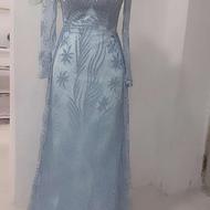 لباس مجلسی شیک و تمام کار شده یک بار استفاده شده