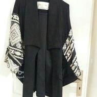 پالتو مشکی زنانه مجلسی مزونی