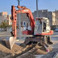 فروش بیل پوکلن پوکلین75اماده بکار بیل سرکار مشغول کار