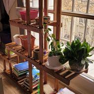 فروش استند گلدان چوبی