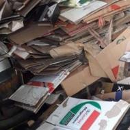 500 کیلو کارتن ضایعات