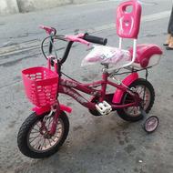 دوچرخه سایز 12 دخترونه در حد نو 3 تا 5سال