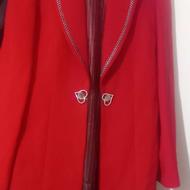 تک کت زنانه رنگ آلبالویی بسیار زیبا سایز 44