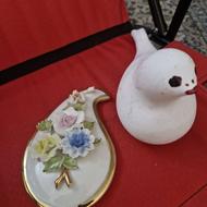 کبوتر و بته سرکج سرامیک