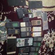 تعدادی گوشی و قطعه
