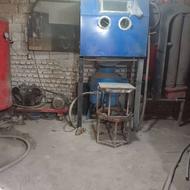 کمپرسور1000لیتری و دیگ سندبلاست همراه نازل و شیلنگ