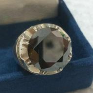 انگشتر نقره مردانه با نگین موزانایت