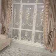 پرده ترک بهمراه والان مخمل هنوز شسته نشده