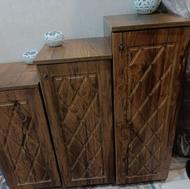 جا کفشی سه تیکه چوبی