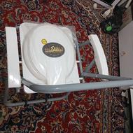 توالت فرنگی تاشو کاملا نو و تشک دونات زینک اکبند