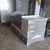 تخت و کمد دو منظوره کودک و نوجوان_کریر_گهواره