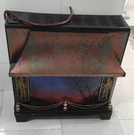 بخاری گازی طرح شومینه بزرگ شعله ها آبی سوز