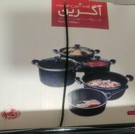 ظروف 8 پارچہ نچسب تفلون آگرین