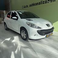 پژو 207i (پانوراما دنده ای) 1400 سفید