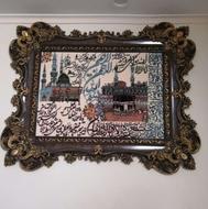 تابلو فرش ماشینی کعبه مسجد رسول ع آیت الکرسی