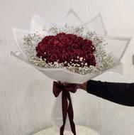 دسته گل روبانی