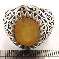 انگشتر یاقوت زرد آفریقایی با مُهر سازنده