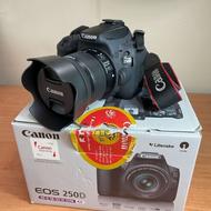 دوربین کانن 250d کم‌کارکرد، در حد نو