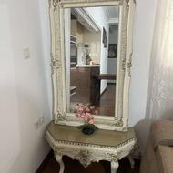 آینه و کنسول چوبی