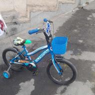 دوچرخه 16 در حد نو مناسب برای سن 4تا 7سال