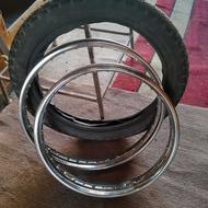 دو2 عدد طوقه نو موتور هوندا و ی لاستیک