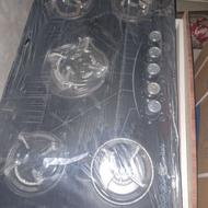 اجاق گاز پنج شعله صفحه ای و رومیزی