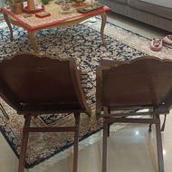 صندلی چوبی دست‌ساز آنتیک | 130 ساله