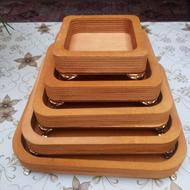 سینی چایی خوری چوبی بستهٔ5تایی