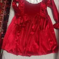 پیراهن مخمل یلدایی دخترانه