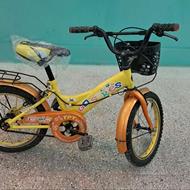 دوچرخه زرد سایز 16