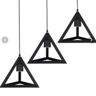 لوستر مثلثی سه شاخه