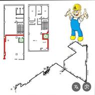 نقشه کشی اتوکد لوله کشی گاز