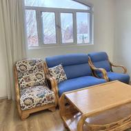 مبلمان هفت نفره با چوب راش