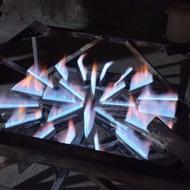 شعله با گاز شهری قوی