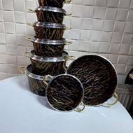 سرویس قابلمه 14پارچه طرح ماربل ببری قیمت عمده و تولید