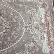 فرش12متری گل برجسته رنگ گردویی ،پالازموکت رنگ صورتی 9متری